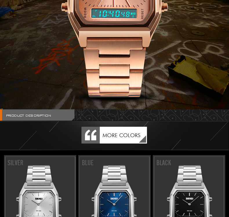 SKMEI 1220 Men Digital Dual Time Sports Chronograph 3bar Waterproof Quartz Wristwatches relogio masculino Fashion Casual Watch