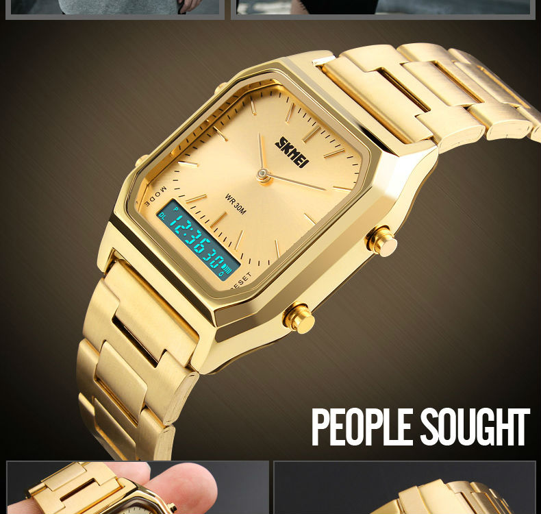 SKMEI 1220 Men Digital Dual Time Sports Chronograph 3bar Waterproof Quartz Wristwatches relogio masculino Fashion Casual Watch