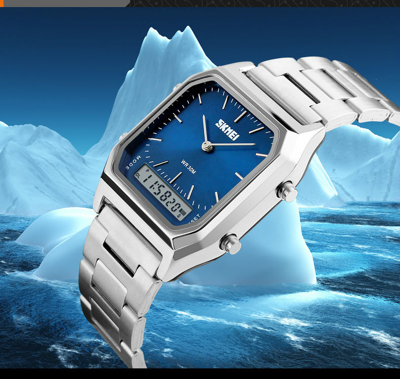 SKMEI 1220 Men Digital Dual Time Sports Chronograph 3bar Waterproof Quartz Wristwatches relogio masculino Fashion Casual Watch