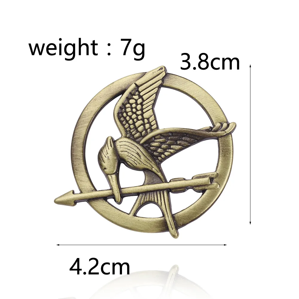 Fashion Trendy Jewelry The Hunger Games Popular Punk Vintage Style Birds Brooches Universal Costume Jewellery Accessories