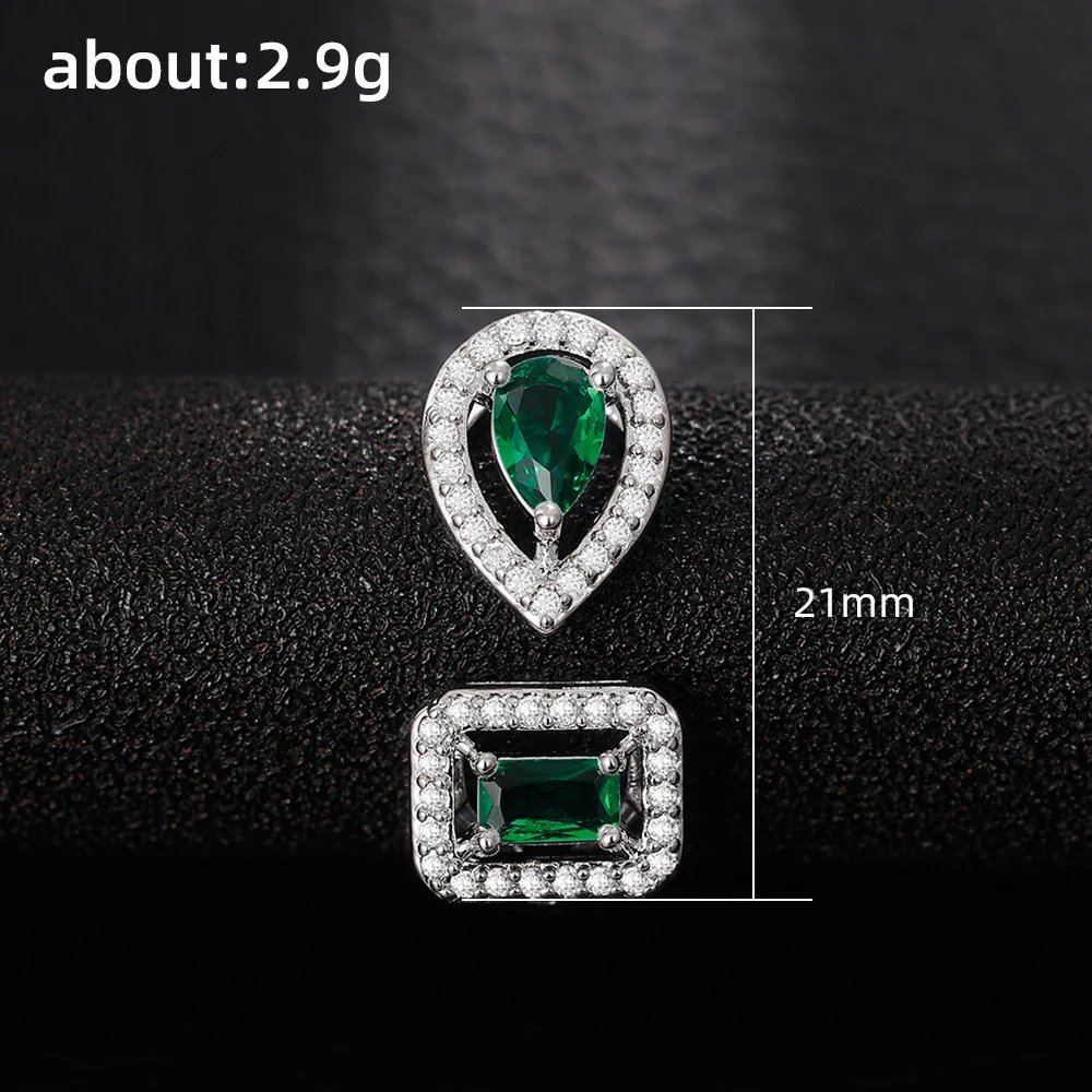 Huitan Geometric Shaped Cuff Opening Rings for Women Silver Color/Gold Color Noble Cubic Zirconia Ring Accessory Fashion Jewelry