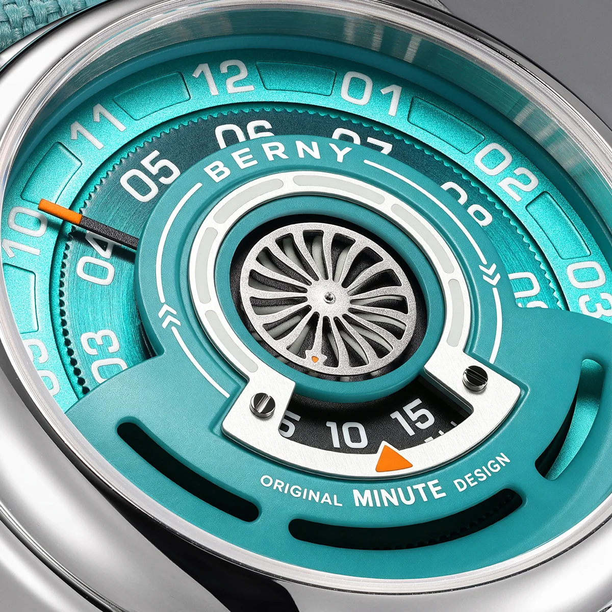 BERNY Watches for Men and Women Super Luminous 36mm Case Small Dial Automatic Mechanical Men's Watch Sapphire Casual Wristwatch
