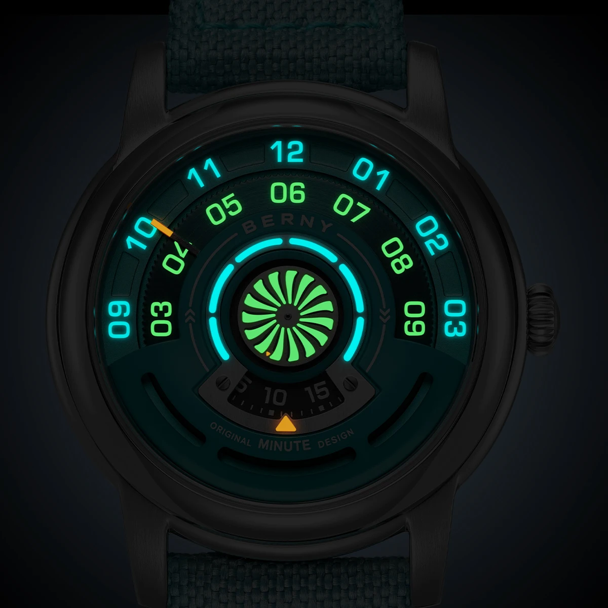 BERNY Watches for Men and Women Super Luminous 36mm Case Small Dial Automatic Mechanical Men's Watch Sapphire Casual Wristwatch