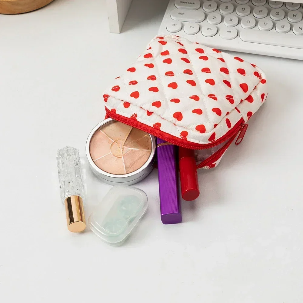 Women Sanitary Napkin Tampon Storage Bag Cute Sanitary Pad Pouches Portable Makeup Lipstick Key Earphone Data Cables Organizer