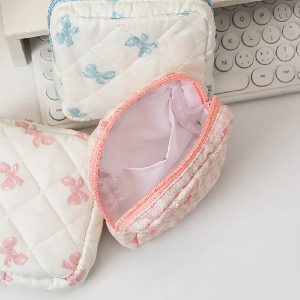 Women Sanitary Napkin Tampon Storage Bag Cute Sanitary Pad Pouches Portable Makeup Lipstick Key Earphone Data Cables Organizer