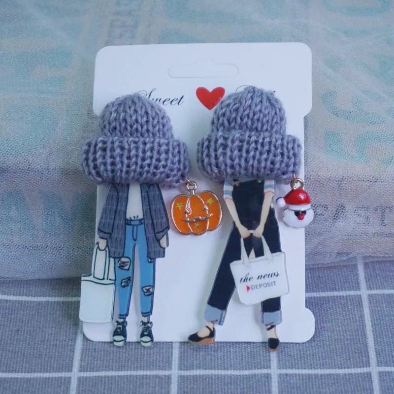 Cute Brooch For Woman Lady Acrylic Brooch Pins Suit Dress Clothing Accessories Christmas Gifts about 9cm