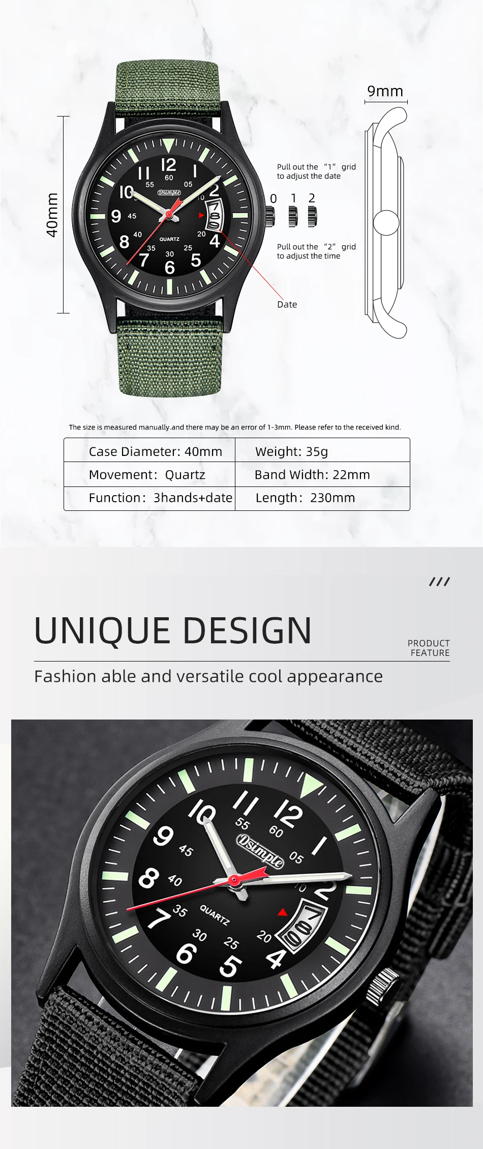 Reloj Hombre 2023 Fashion Mens Nylon Watches Luxury Men Army Military Quartz Watch Calendar Date Wristwatch Relogio Masculino