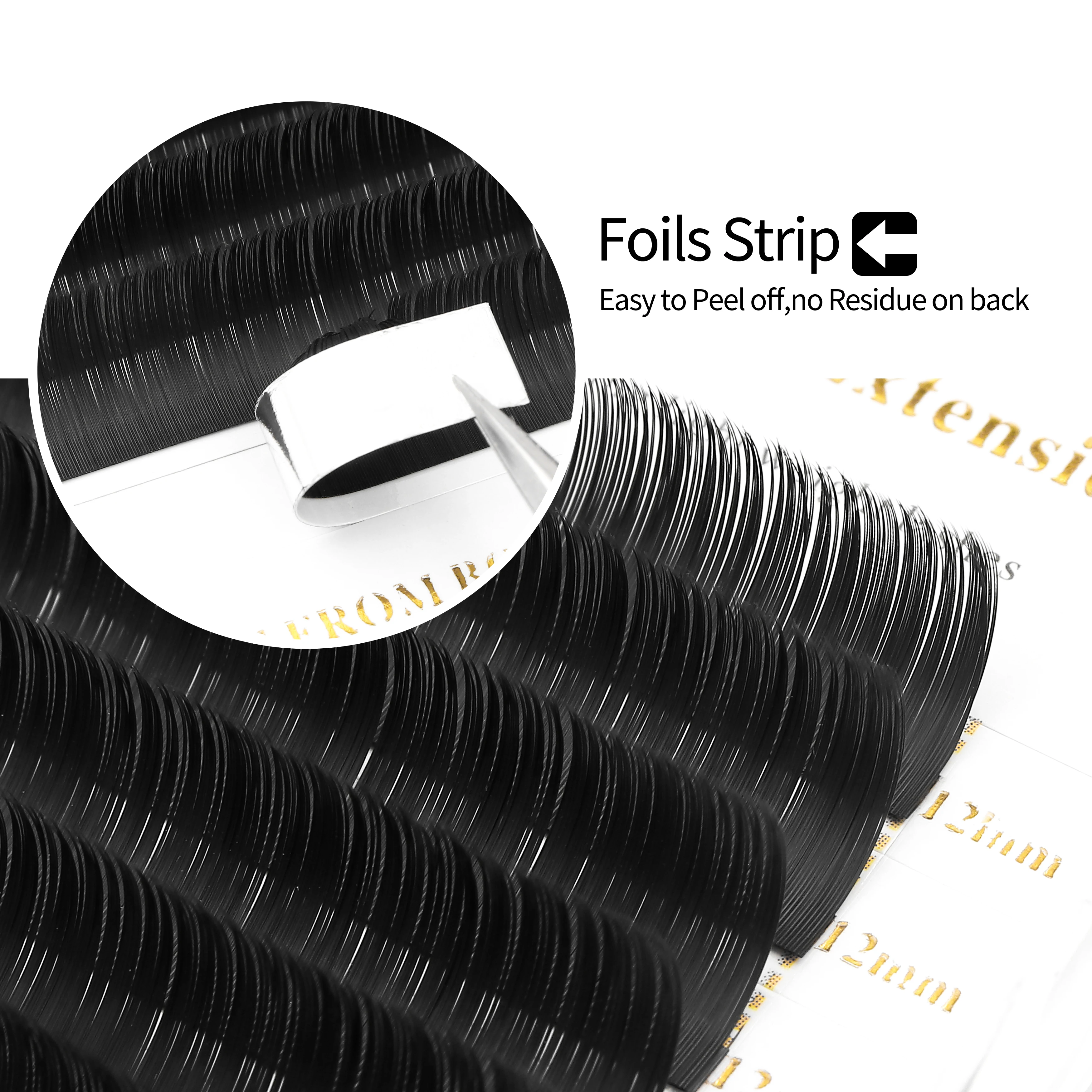 XIUSUZAKI Classic Individual Eyelash Extension Professional Soft Natural Light Matte Black Classic Volume Eyelashes Extensions
