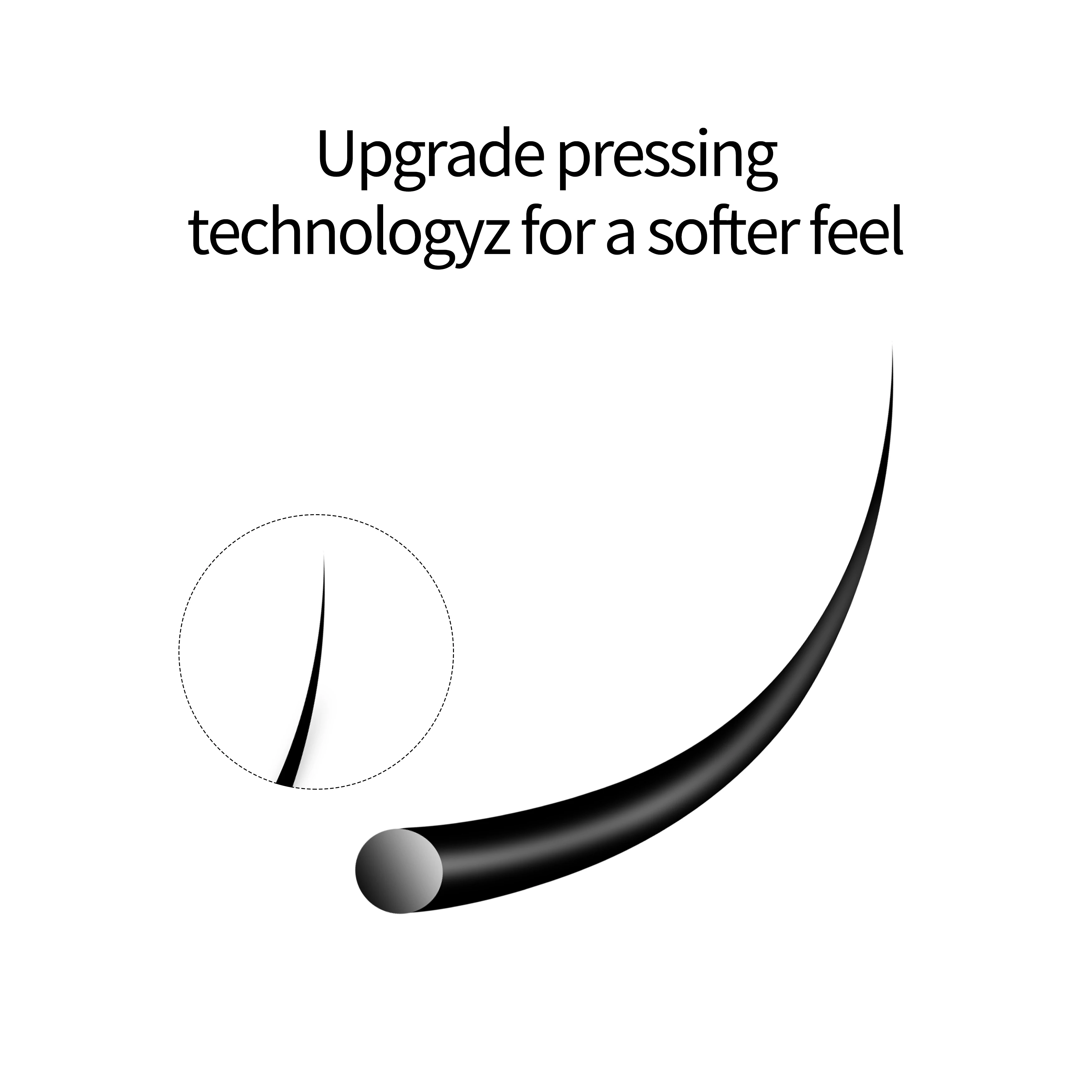XIUSUZAKI Classic Individual Eyelash Extension Professional Soft Natural Light Matte Black Classic Volume Eyelashes Extensions