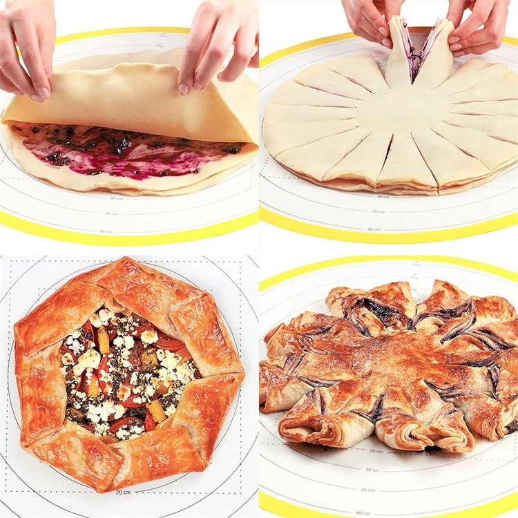 LMETJMA 40cm Wood Rolling Pin Natural Beech Wood Dough Roller French Dumpling Rolling Pin for Baking Pasta Pizza Dough JT119