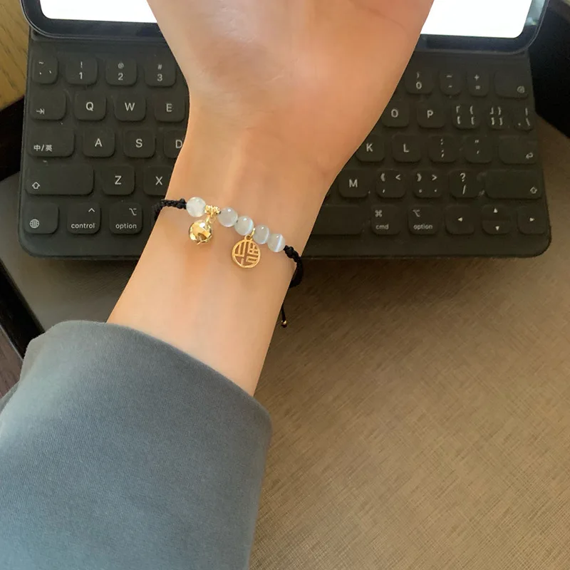 Korean New Sweet Daisy Flower Bracelet For Women Colorful Crystal Beaded Elastic Rope Bracelets Party Wedding Jewelry Gifts