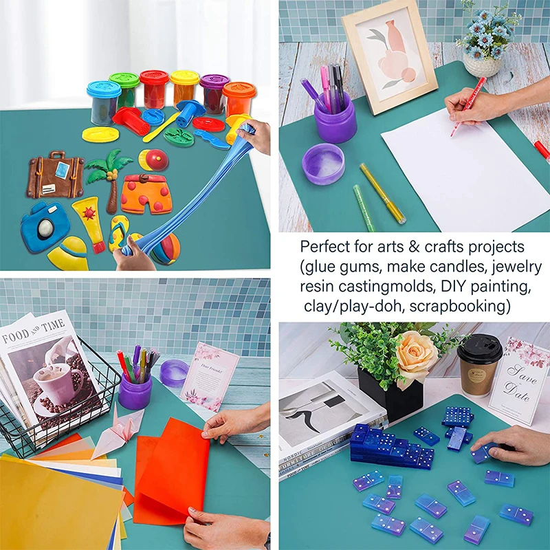 60X40cm Large Size Silicone Placemat Heat Insulation Cup Pad Tablecloth Table Mat Non-Slip Bowl Cup Coaster Kitchen Accessories