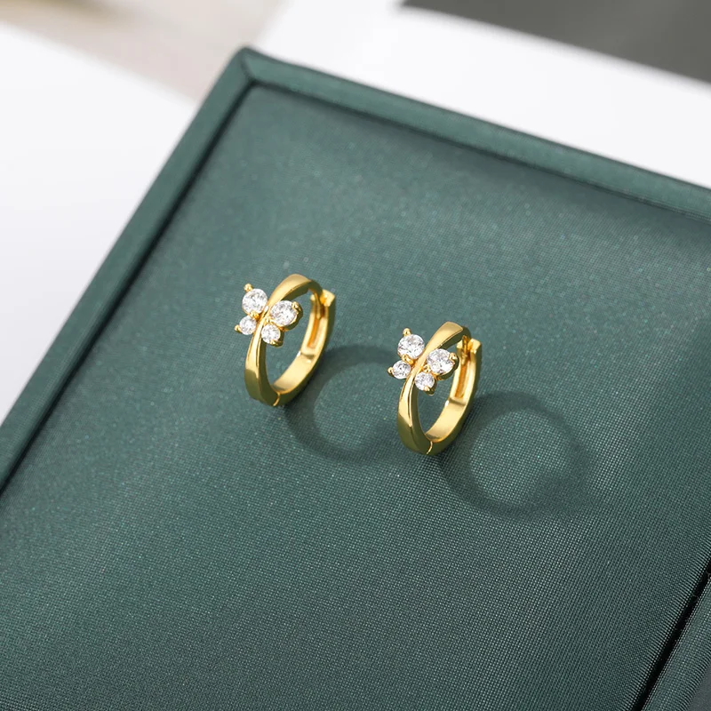 Stainless Steel Earrings For Women 2023 Trending Gold Color Butterfly Hoop Earrings New in Femme Girls Luxury Jewelry aretes