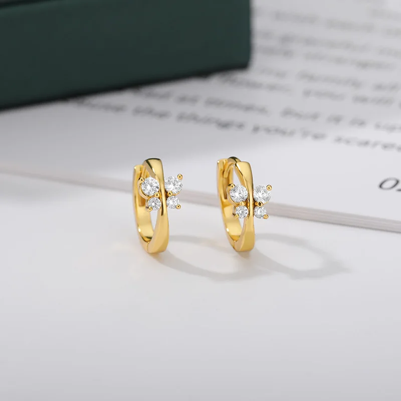 Stainless Steel Earrings For Women 2023 Trending Gold Color Butterfly Hoop Earrings New in Femme Girls Luxury Jewelry aretes