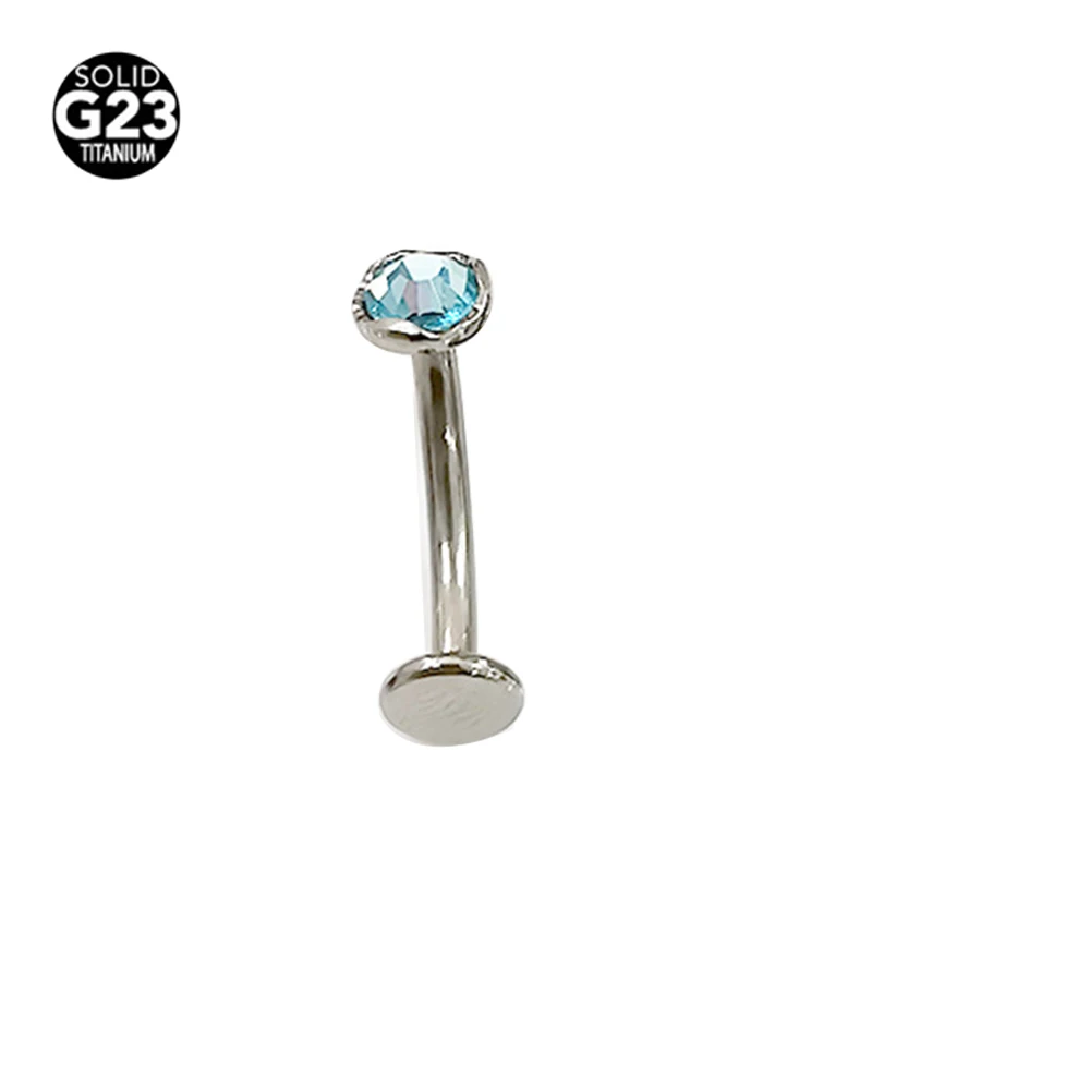 G23 Titanium14G upside down Body Piercing Nombril Ombligo Belly Button Rings Men Women Body Jewelry Crystal Navel Ring Bar Curve