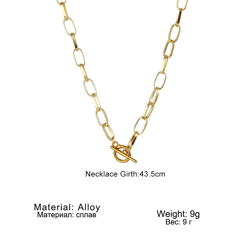 Punk Women's Neck Chain Gold Color Kpop on The Neck Pendant and Necklace Pearl Beads Choker Jewelry 2023 Collar Gifts Wholesale