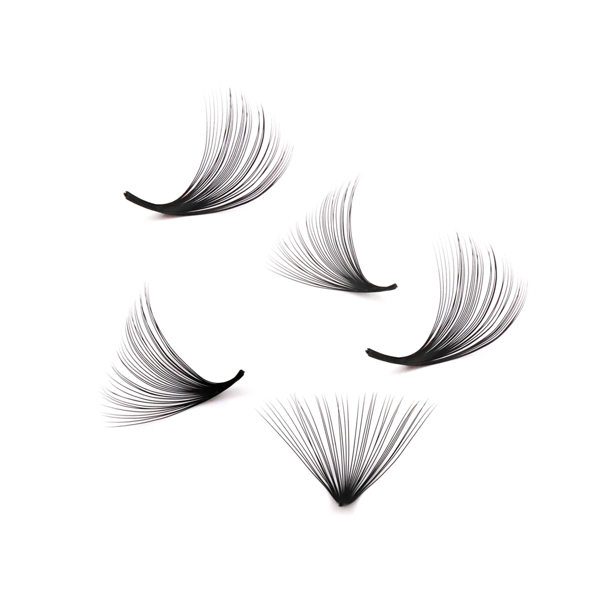 AGUUD 3D-20D Loose Fans Lash Mixed Length Sharp Pointy Stem Promade Volume Fans Eyelash Extension Thin Base Russian Volume Cilio