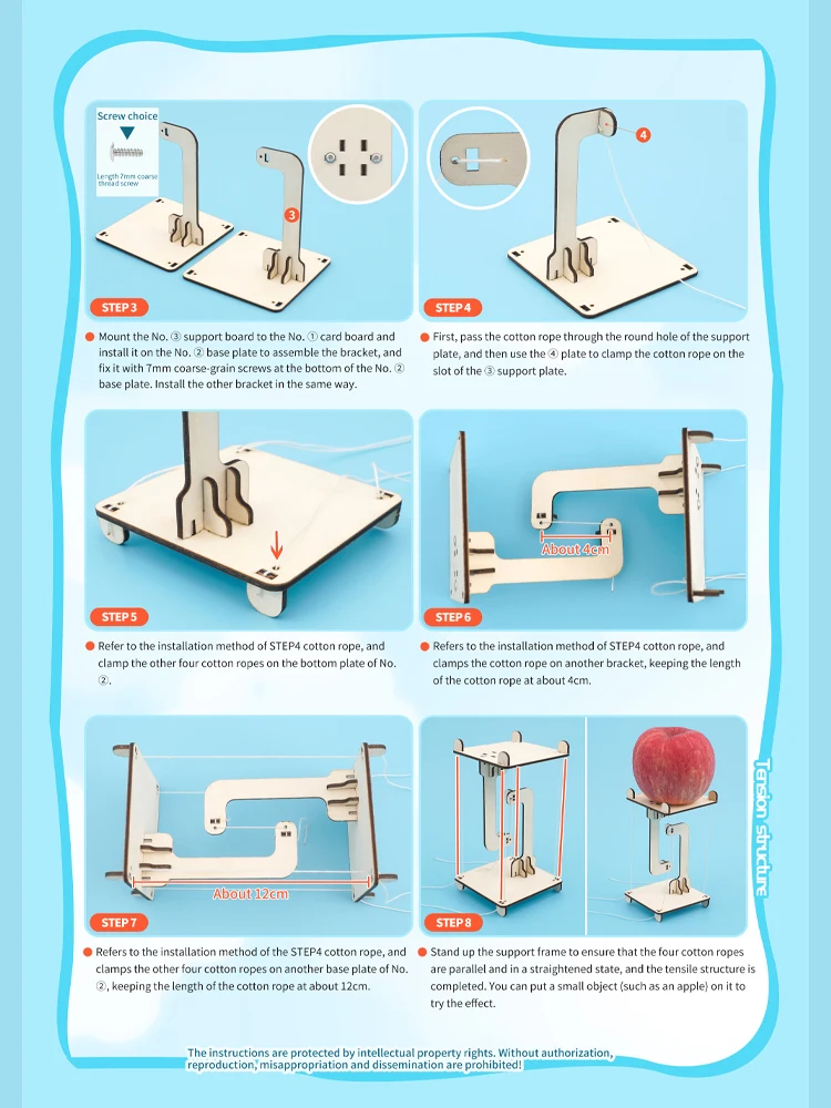 STEM Toys Science Tecnología DIY Anti Gravity Tensegrity Structure Floating Table Model Toy Physical Teaching Aid Kid Child Gift