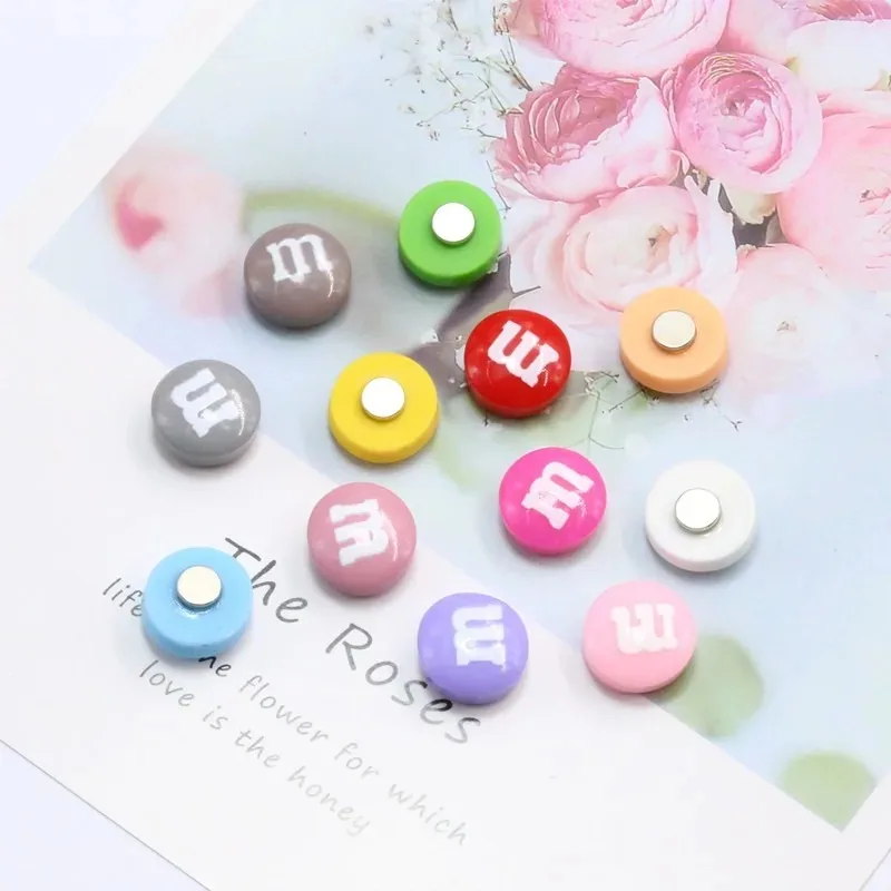 5/10/15pcs Color M Refrigerator Magnets Message Note Photo Gifts Cute Home Magnetic Sticker Stationery Magnet Fridge Decor