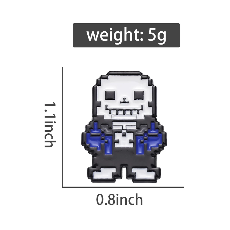 Sans Undertale Enamel Pin Creative Funny Game Character Brooch Lapel Backpack Badge Accessories Fashion Jewelry Gift For Friends