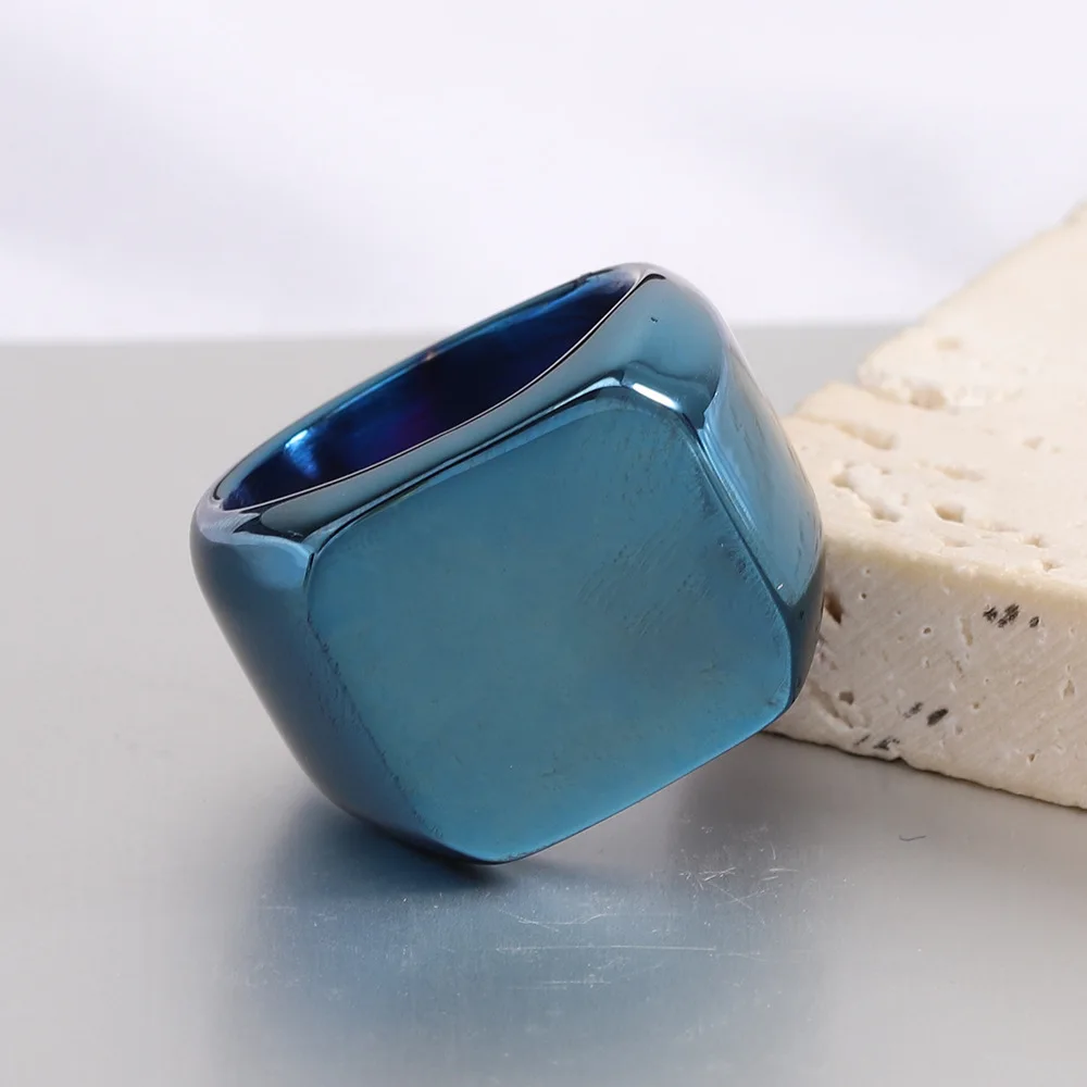 DARHSEN Brand Classic Black Blue Gold Color Big Stainless Steel Men Rings Fashion Jewelry Size 4 5 6 7 8 9 10 11 12 13 14 15