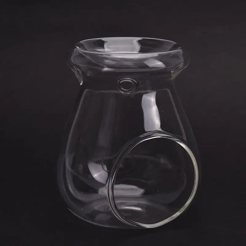 Nordic Home Decor Glass Candle Heat Resistant Oil Furnace Aroma Burner Holder Candlestick Vase Romantic Wedding Decoration