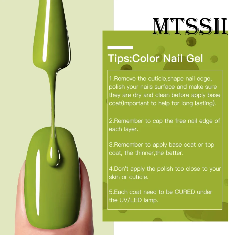 Mtssii 240 Colors Nail Gel Polish Nail Supplies 6ml Vernis Semi Permanent Nail Art Manicure Soak Off LED UV Gel Nail Varnishes