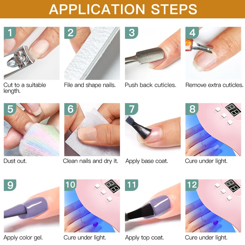 Mtssii 240 Colors Nail Gel Polish Nail Supplies 6ml Vernis Semi Permanent Nail Art Manicure Soak Off LED UV Gel Nail Varnishes