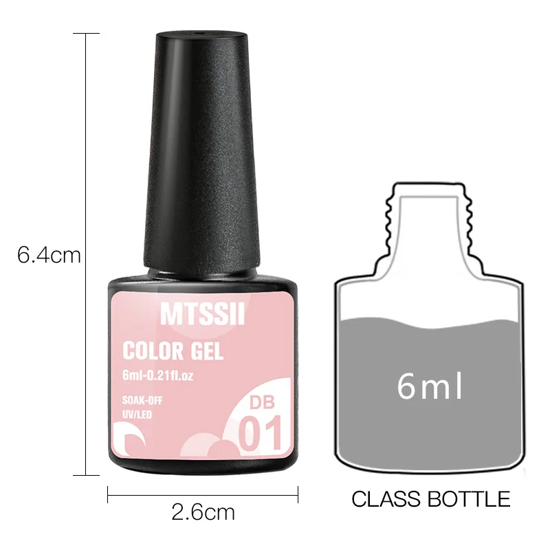 Mtssii 240 Colors Nail Gel Polish Nail Supplies 6ml Vernis Semi Permanent Nail Art Manicure Soak Off LED UV Gel Nail Varnishes