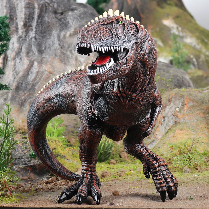 Oenux Jurassic Dinosaurs Indominus Rex Mosasaurus Saichania Dilophosauridae Spinosaurus Model Action Figures Collection Kid Toy