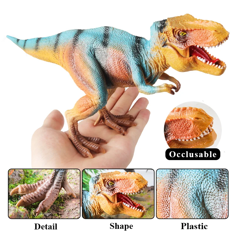 Oenux Jurassic Dinosaurs Indominus Rex Mosasaurus Saichania Dilophosauridae Spinosaurus Model Action Figures Collection Kid Toy