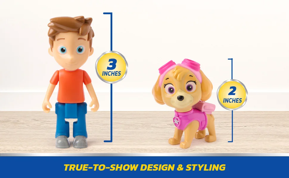 Original Paw Patrol Mayor Goodway Chickaletta Humdinger Danny Yumi Captain Turbot Chase Hero Figure Set Boys Girls Children Toy