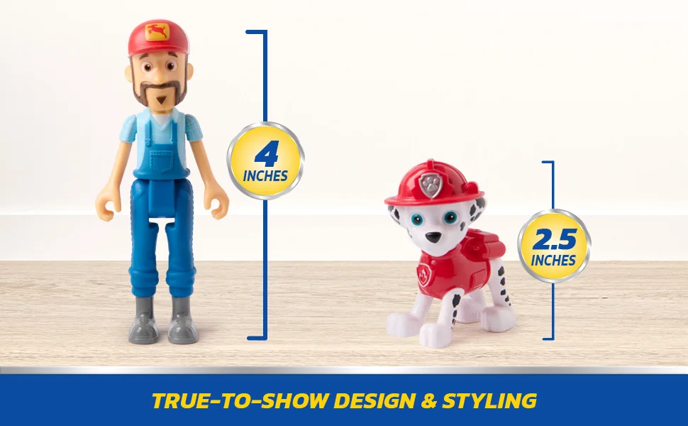 Original Paw Patrol Mayor Goodway Chickaletta Humdinger Danny Yumi Captain Turbot Chase Hero Figure Set Boys Girls Children Toy