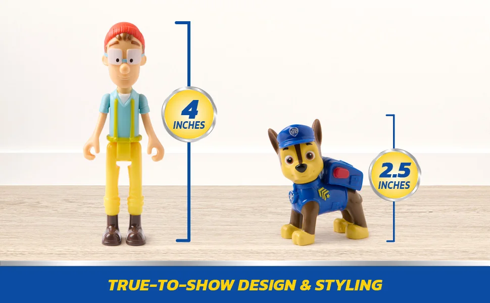 Original Paw Patrol Mayor Goodway Chickaletta Humdinger Danny Yumi Captain Turbot Chase Hero Figure Set Boys Girls Children Toy