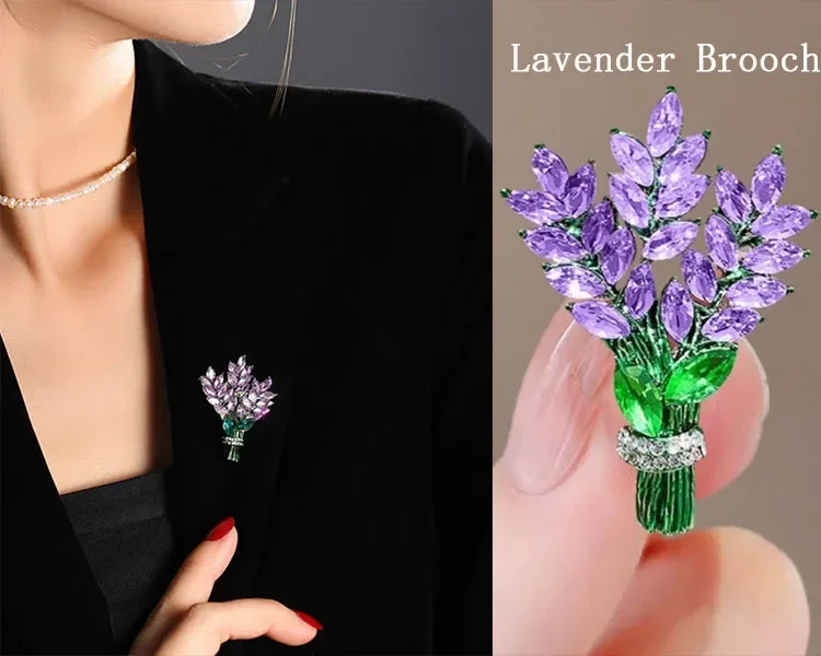 Luxury Elegent Gold Color Crystal Zircon Pins Fashion Women Rhinestones Brooches Safety Metal Pin Shawl Scarf Jeans Buckle Party