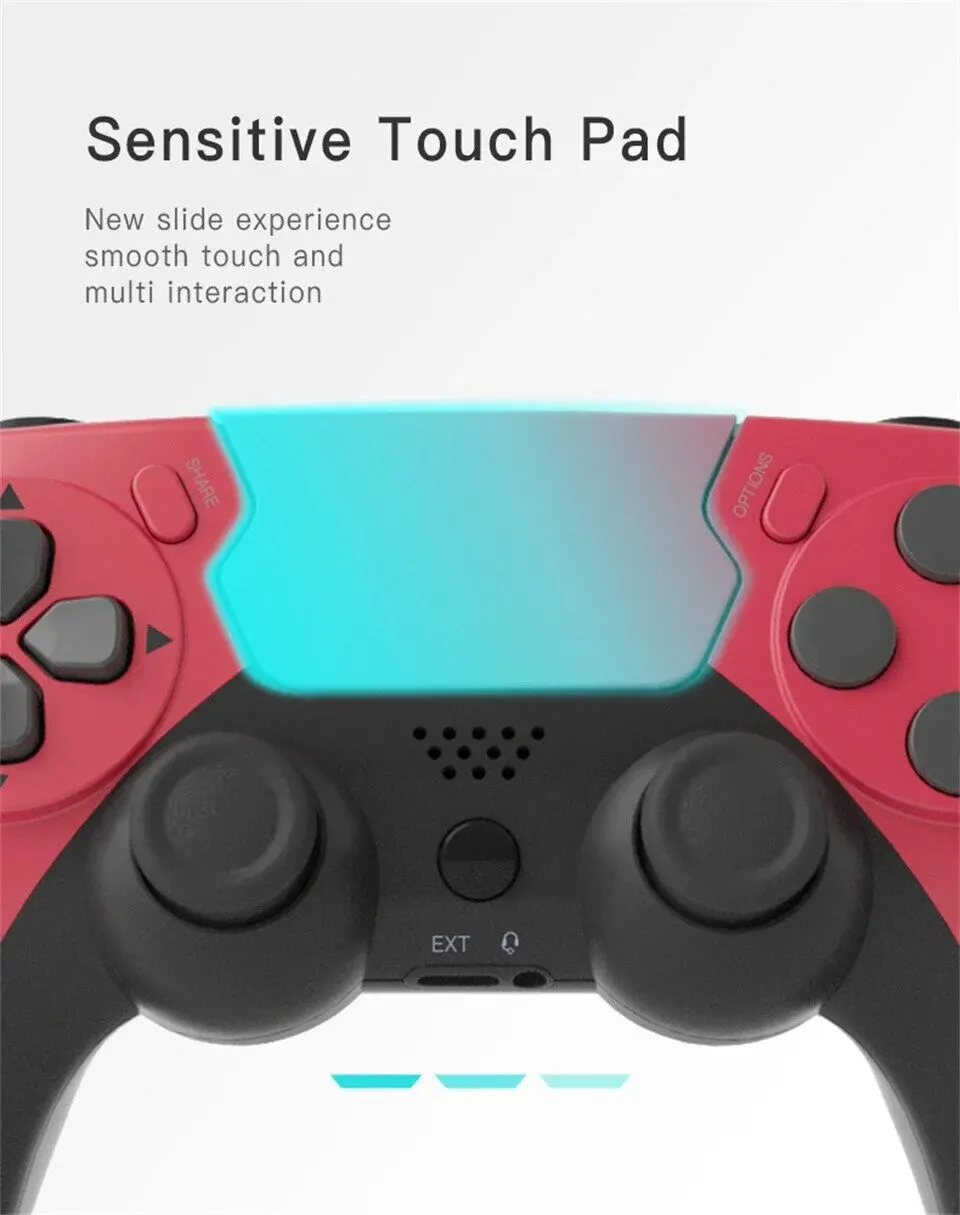 GAMINJA New Wireless Gamepad P48 with Six Axis Gyroscope Game Controller For PS4 PS3 Console Dual Vibration PC Joystick