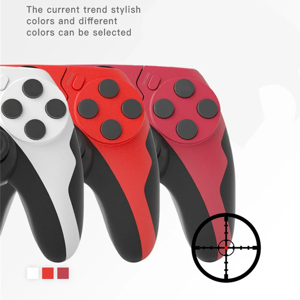 GAMINJA New Wireless Gamepad P48 with Six Axis Gyroscope Game Controller For PS4 PS3 Console Dual Vibration PC Joystick