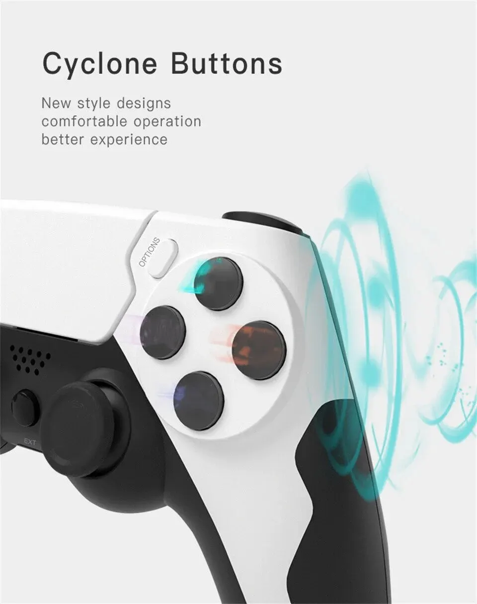 GAMINJA New Wireless Gamepad P48 with Six Axis Gyroscope Game Controller For PS4 PS3 Console Dual Vibration PC Joystick