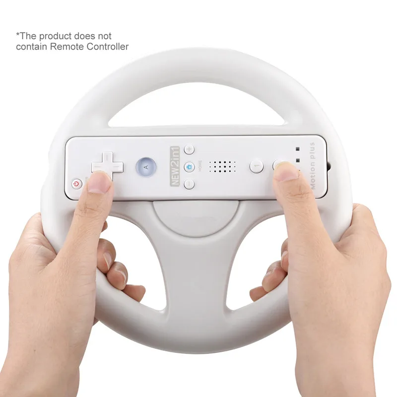 Color Game Racing Steering Wheel for Nintendo Wii Remote Controller Racing Wheel for Wii Kart Racing Games Controller