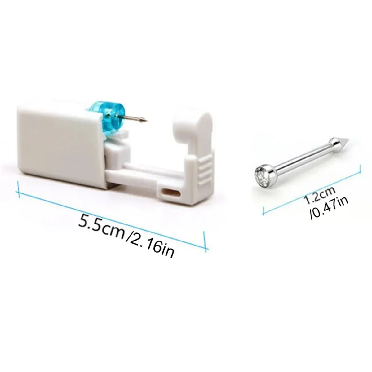 EVISPOL1Pc Disposable Sterile Ear Piercing Kit Cartilage Tragus Helix Piercing Gun No Pain Piercer Tool Machine Set Stud Jewelry