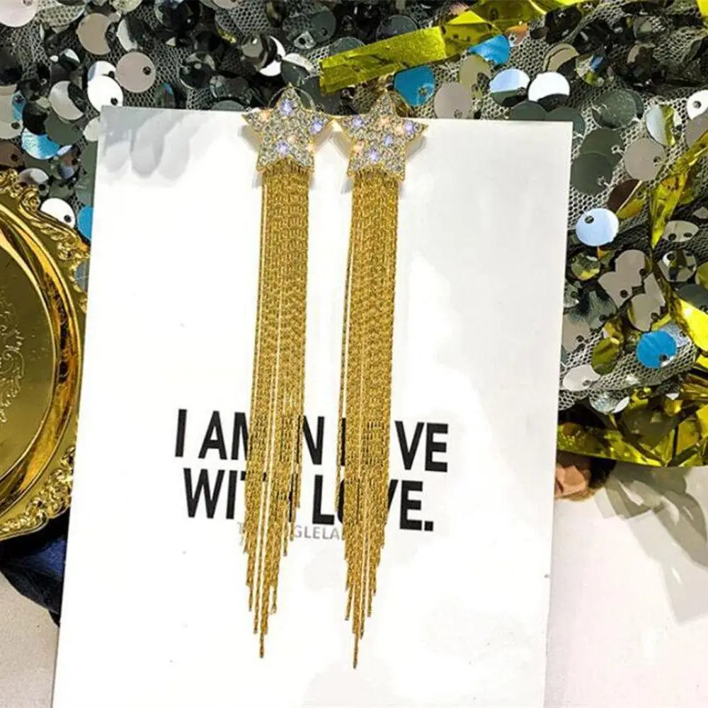 Green Crystal Golden Leaves Earrings for Women Individuality Daily Accessories Valentines Day Anniversary Birthday Jewelry Gifts