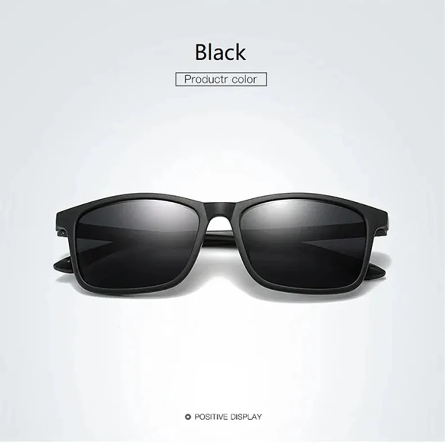 1-2PCS Luxury Men Sunglasses Fashion Vintage Square Ultra Light Frame Driving Fishing Sun Glasses For Man Eyewear