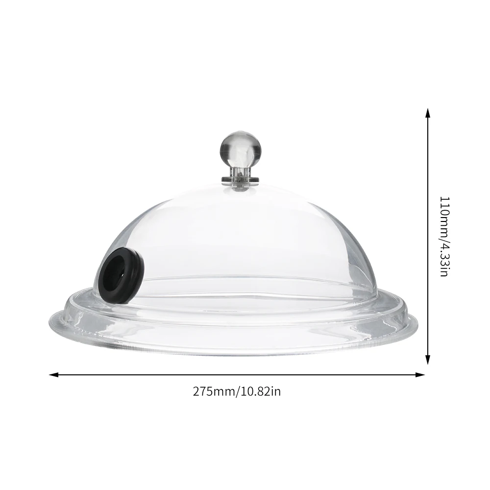 Molecular Cuisine Smoke Hood Food Grade Lid Dome Cover For Smoker Gun Accessory Smoke Infuser Cake Steak Cover Kitchen Food Dish