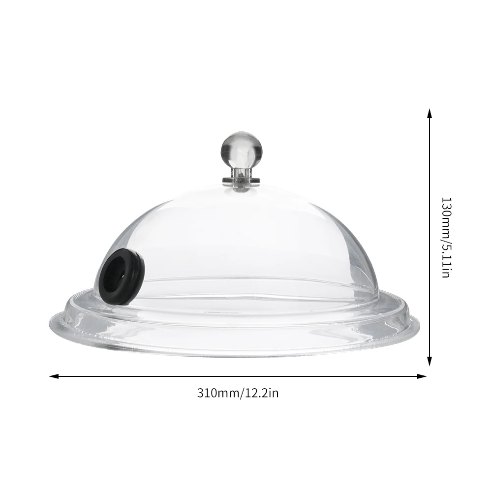 Molecular Cuisine Smoke Hood Food Grade Lid Dome Cover For Smoker Gun Accessory Smoke Infuser Cake Steak Cover Kitchen Food Dish