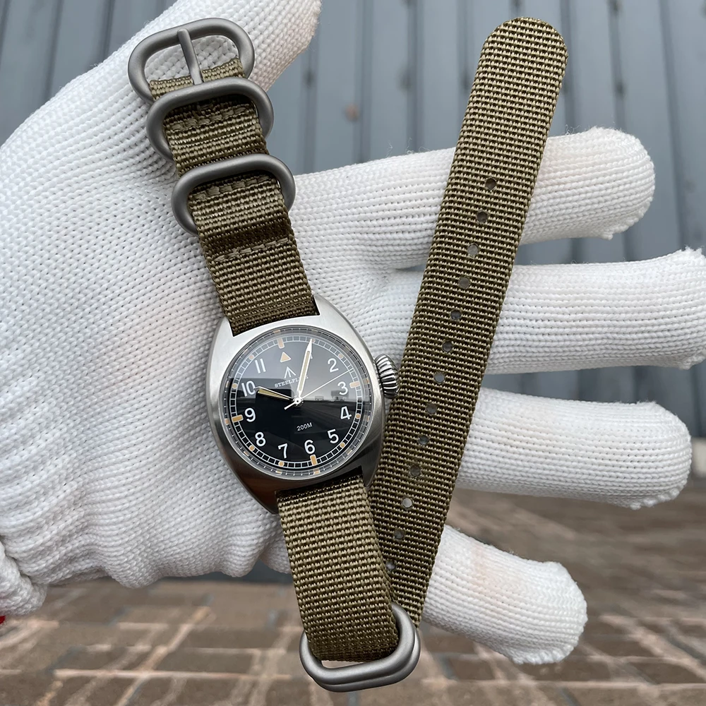 STEELFLIER Official SF745 Luxury Quartz Wristwatch Unisex 36MM Case Swiss Luminous VH31 Mute Movement 200M Waterproof Dive Watch