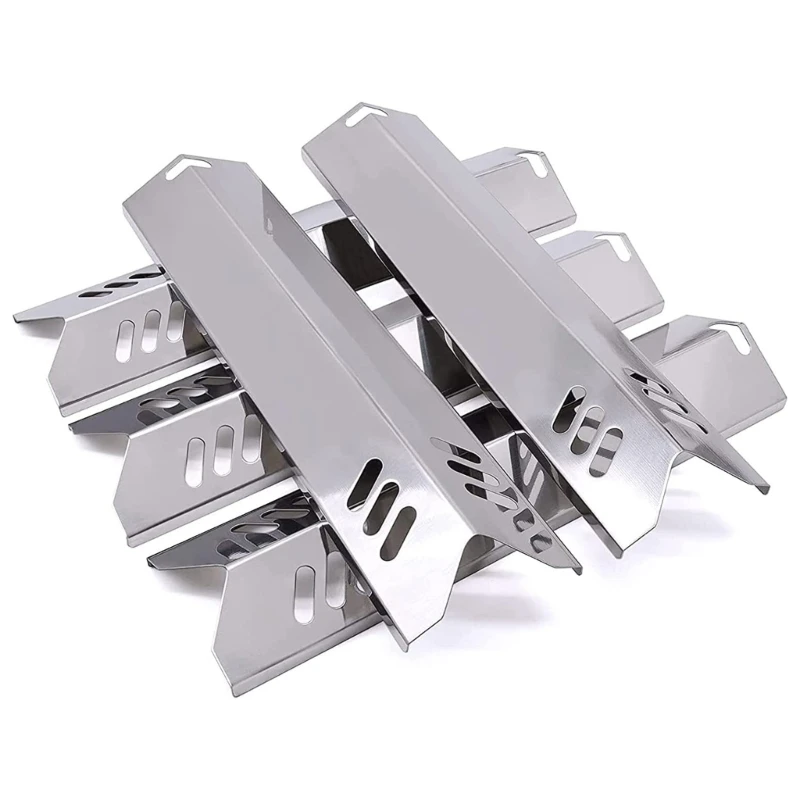 2/4 pcs Grill Heat Tents Stainless Steel Universal Grill Heat Tents for Gas Grill Burners Cover Flame Tamers Replacements