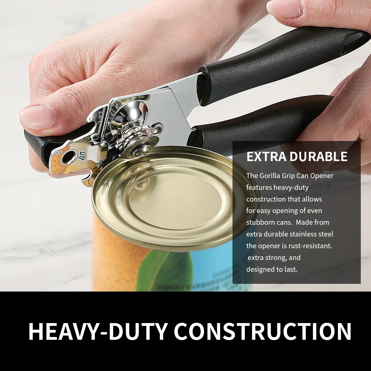 Manual Can Opener Stainless Steel Bottle Openers Professional Ergonomic Jars Tin Opener for Cans Kitchen Tools Accessories