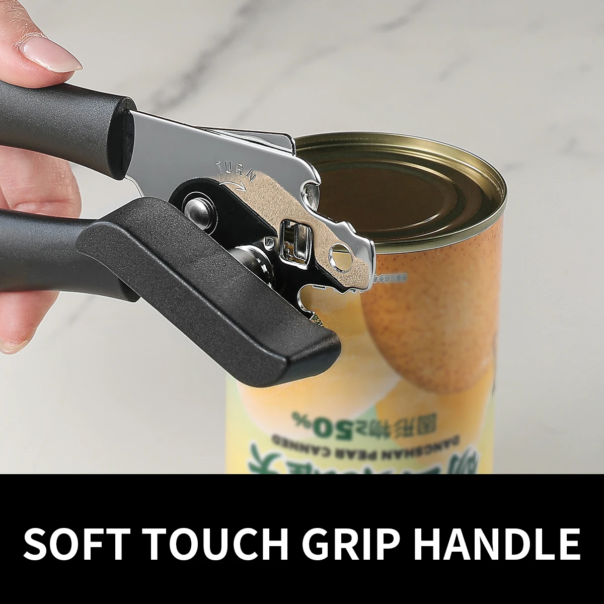 Manual Can Opener Stainless Steel Bottle Openers Professional Ergonomic Jars Tin Opener for Cans Kitchen Tools Accessories