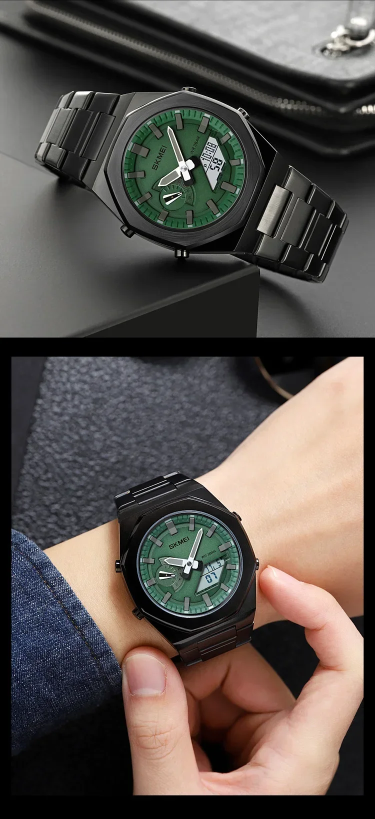 SKMEI 1816 Watches Fashion Casual Business Quartz Watch Light Date Waterproof Wristwatch Relogio Masculino Mens Sports