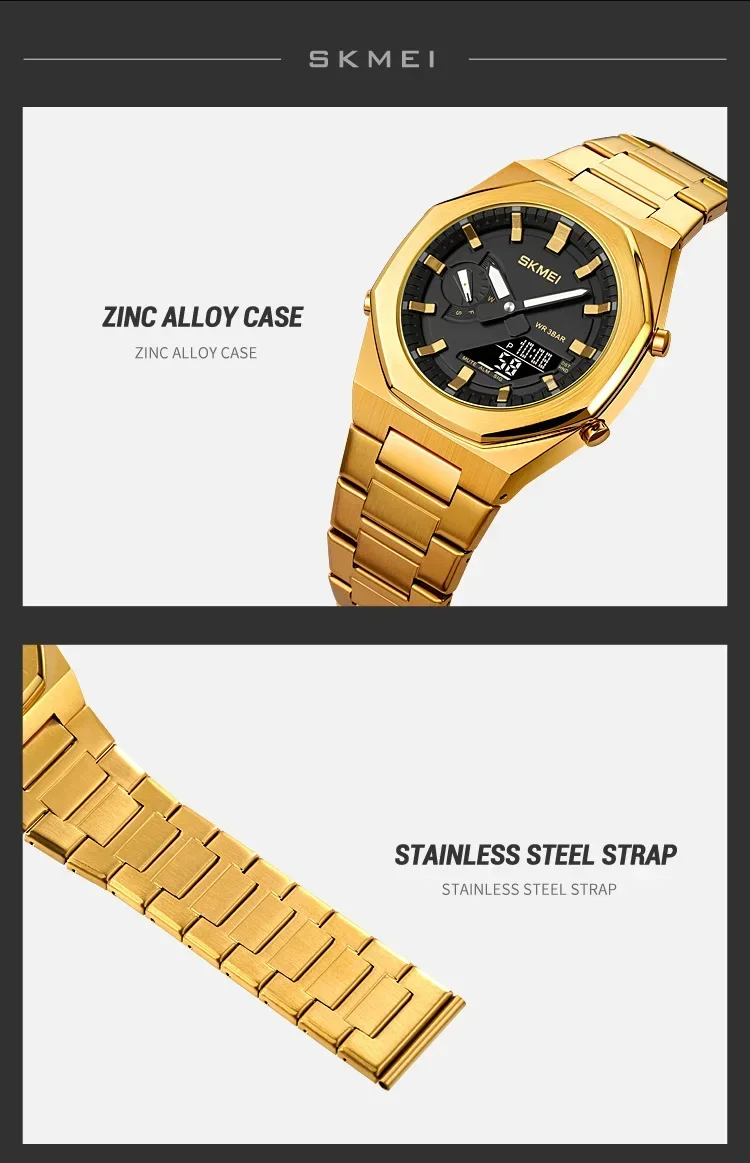 SKMEI 1816 Watches Fashion Casual Business Quartz Watch Light Date Waterproof Wristwatch Relogio Masculino Mens Sports